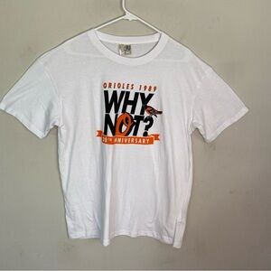 White Orioles 1989 30 th Anniversary T-Shirt size L/XL
